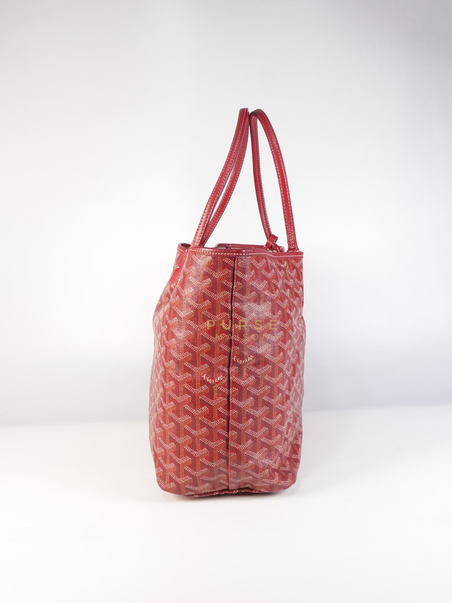 Saint Louis PM Red Goyardine Canvas