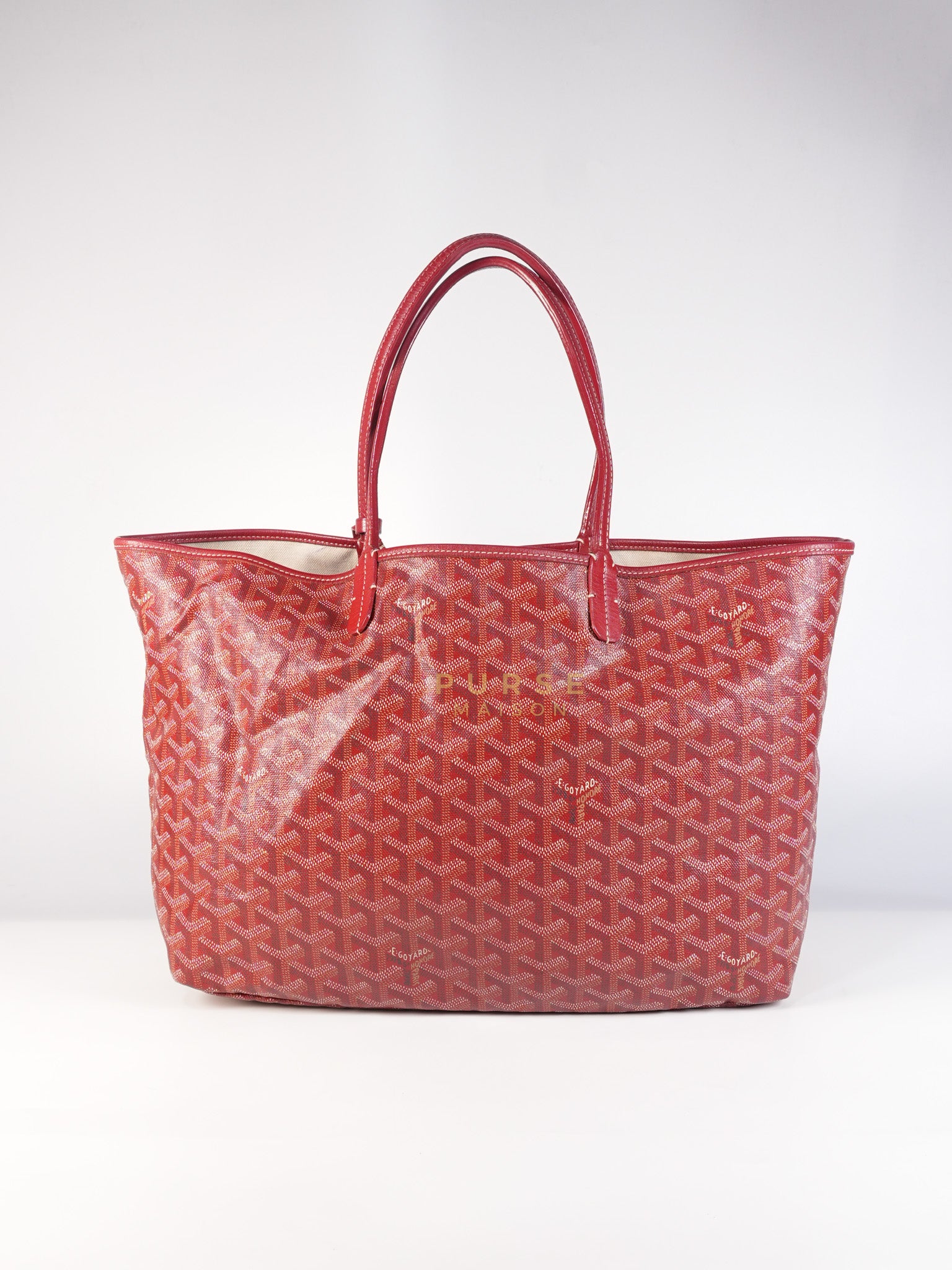 Saint Louis PM Red Goyardine Canvas