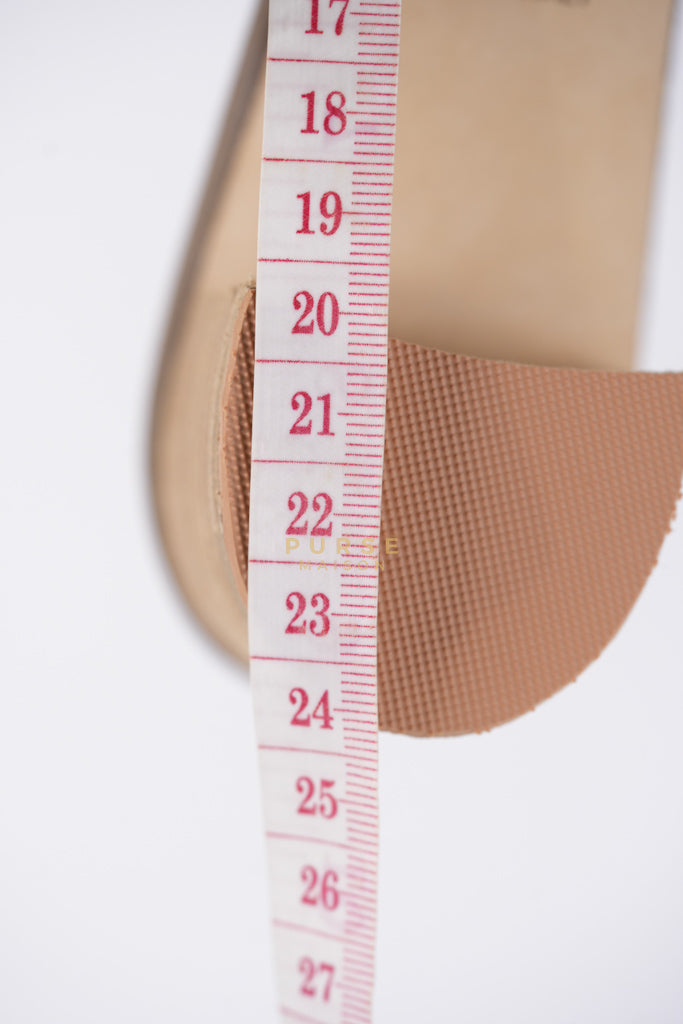 Oasis Sandals in Etoupe Leather Size 38(24.5cm) | Purse Maison Luxury Bags Shop