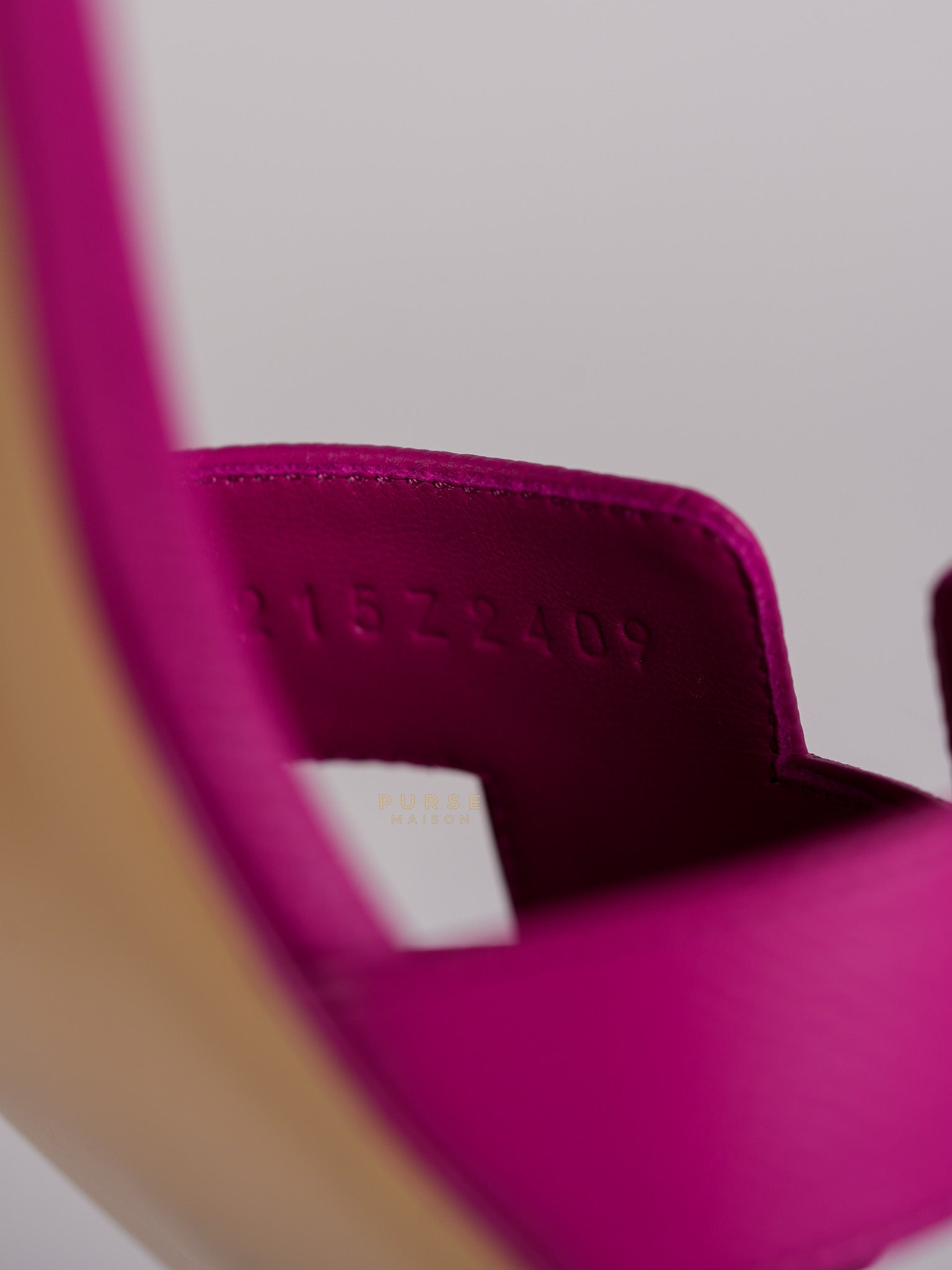 Oasis Sandals Rose Bougainvilliers in Epsom Leathe Size 38.5 EU (24 cm) | Purse Maison Luxury Bags Shop