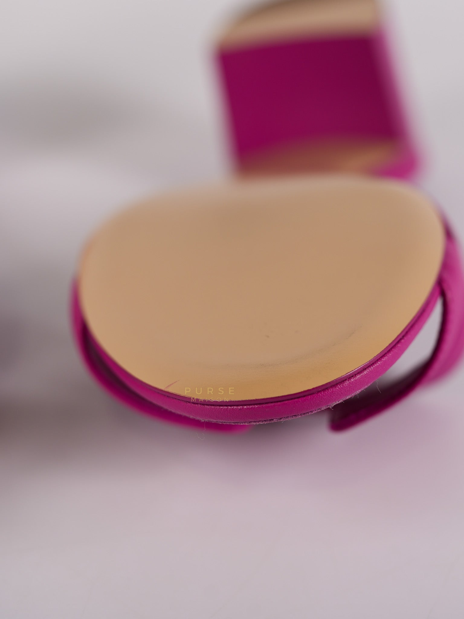 Oasis Sandals Rose Bougainvilliers in Epsom Leathe Size 38.5 EU (24 cm) | Purse Maison Luxury Bags Shop