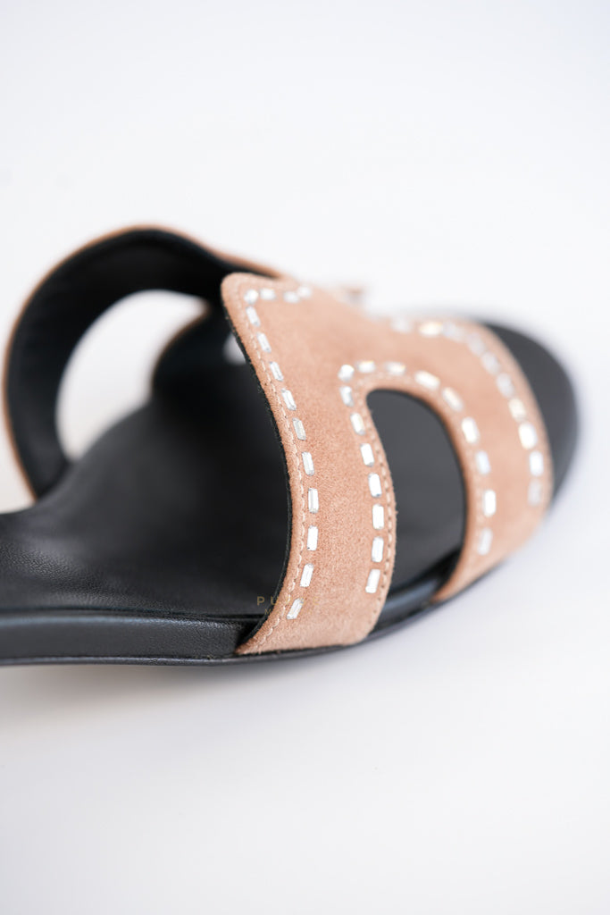 Oasis Suede with Rhinestone Size 37 EU (23 cm) | Purse Maison Luxury Bags Shop