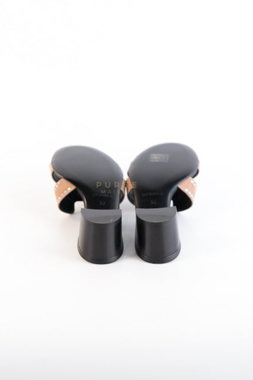 Oasis Suede with Rhinestone Size 37 EU (23 cm) | Purse Maison Luxury Bags Shop