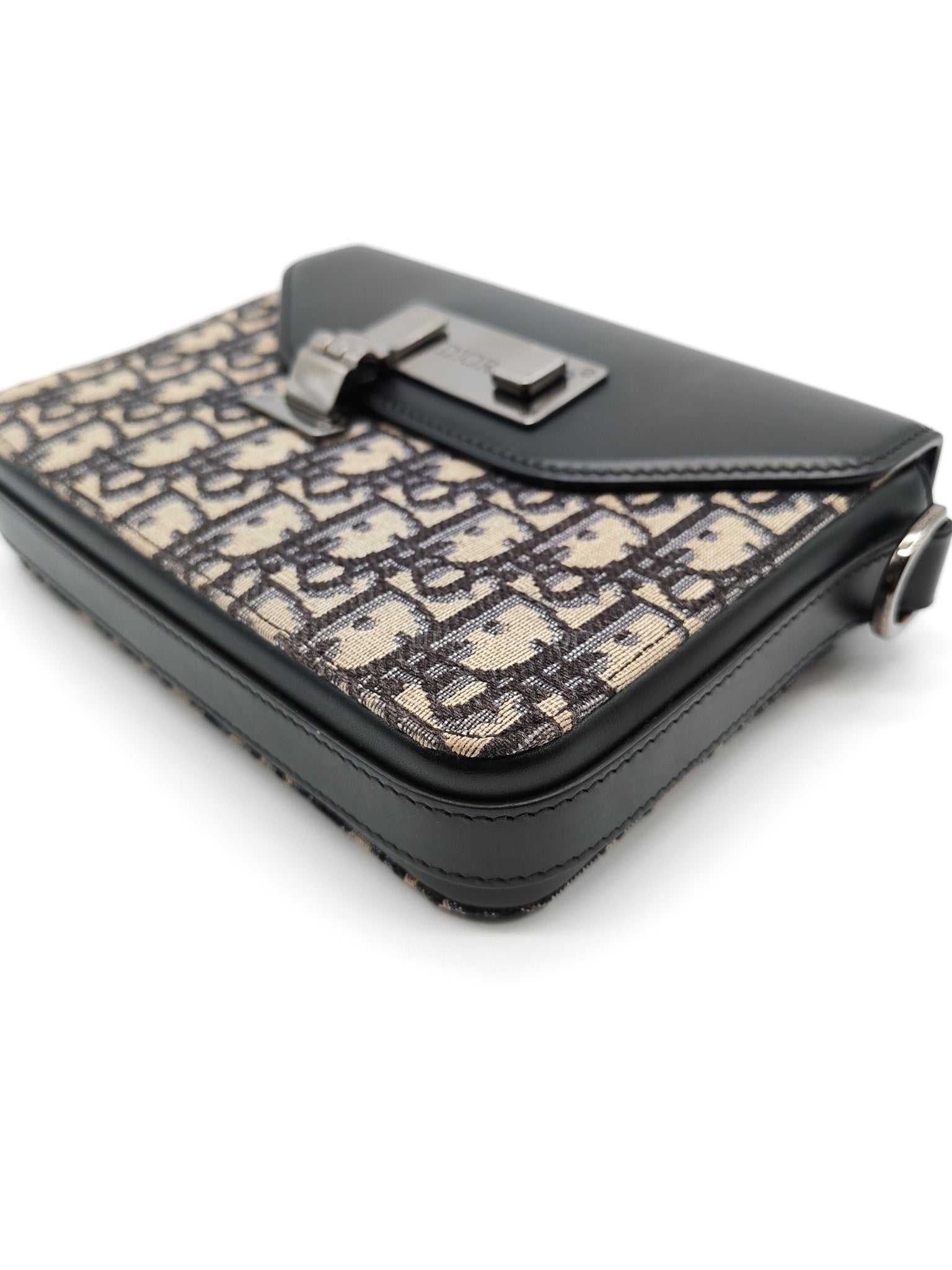 Oblique Jacquard Clasp Lock Messenger Bag | Purse Maison Luxury Bags Shop