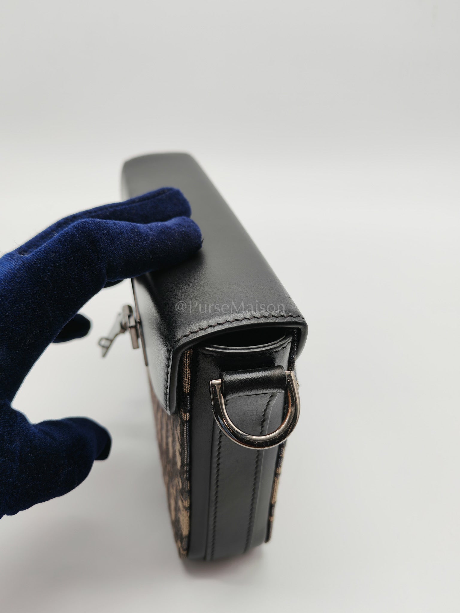 Oblique Jacquard Clasp Lock Messenger Bag | Purse Maison Luxury Bags Shop