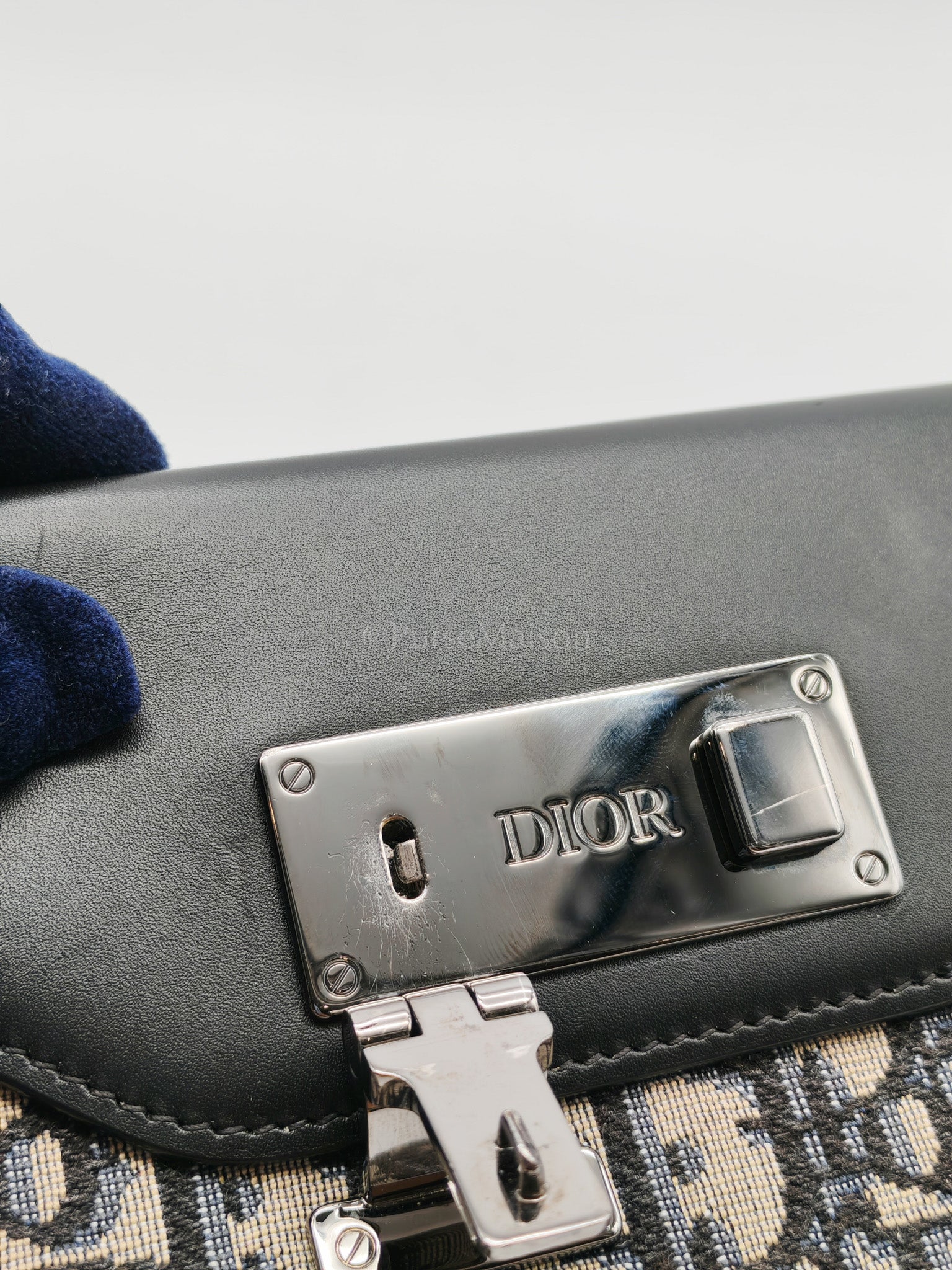 Oblique Jacquard Clasp Lock Messenger Bag | Purse Maison Luxury Bags Shop