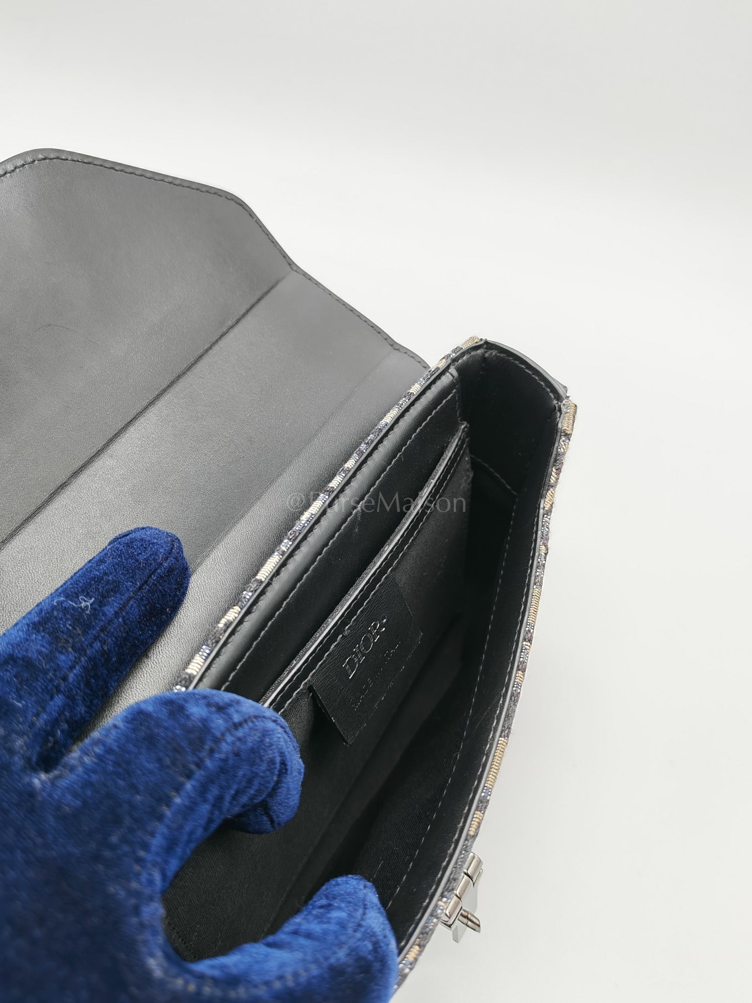 Oblique Jacquard Clasp Lock Messenger Bag | Purse Maison Luxury Bags Shop