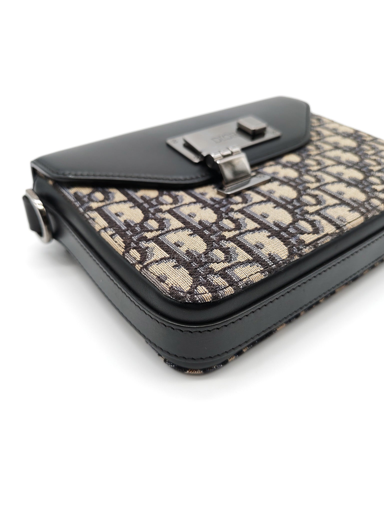 Oblique Jacquard Clasp Lock Messenger Bag | Purse Maison Luxury Bags Shop