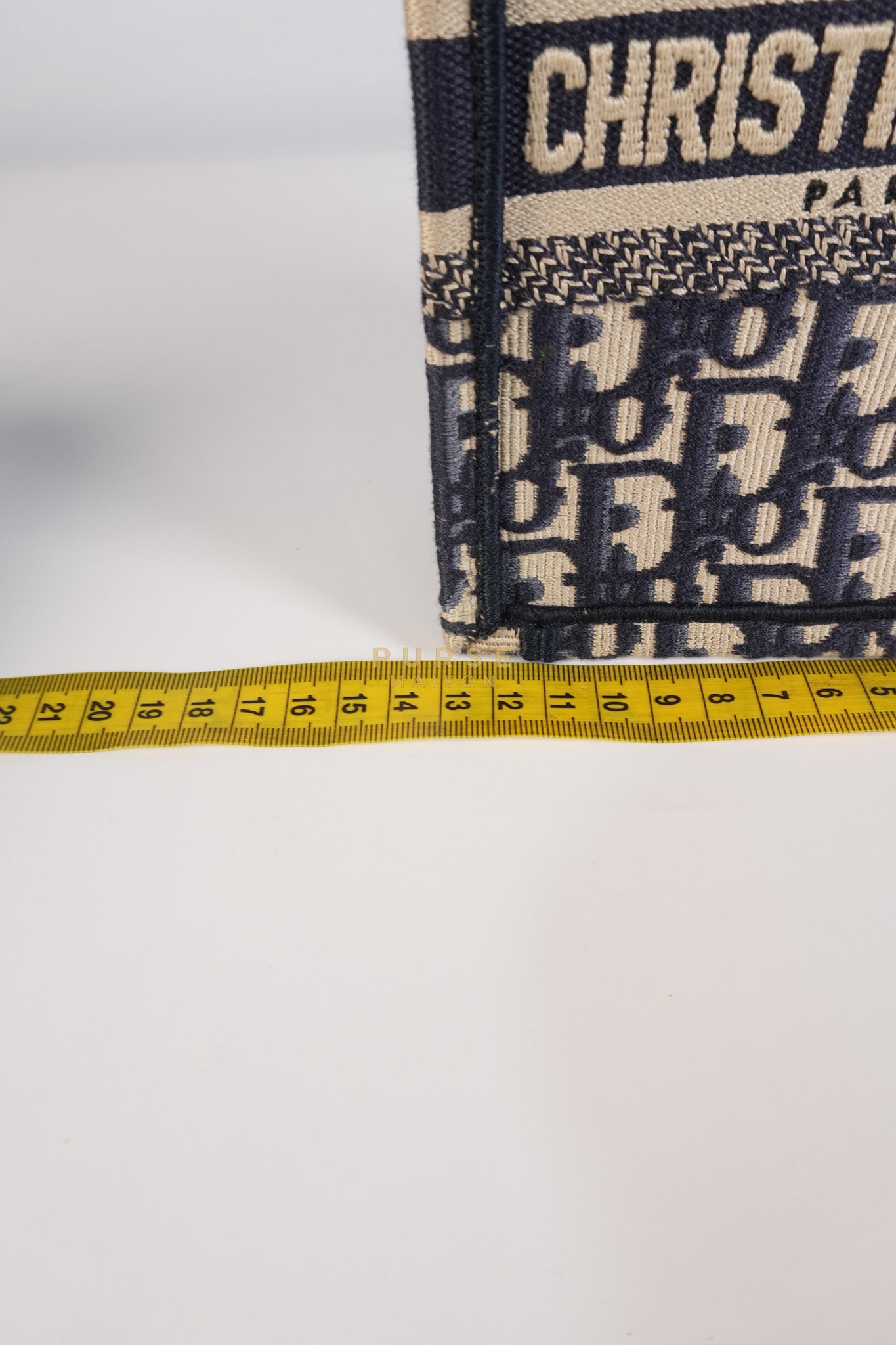 Oblique Mini Book Tote Phone Bag in Blue | Purse Maison Luxury Bags Shop