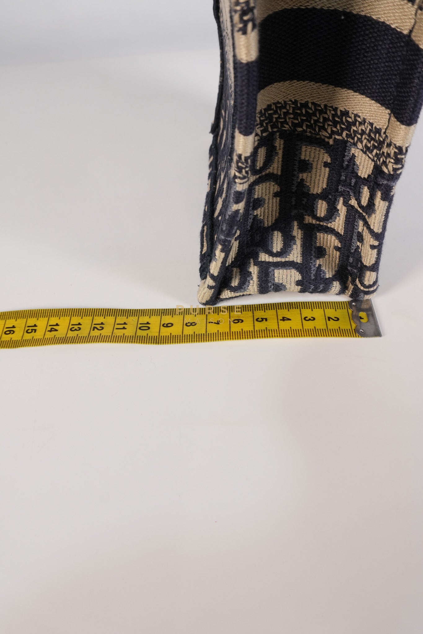 Oblique Mini Book Tote Phone Bag in Blue | Purse Maison Luxury Bags Shop