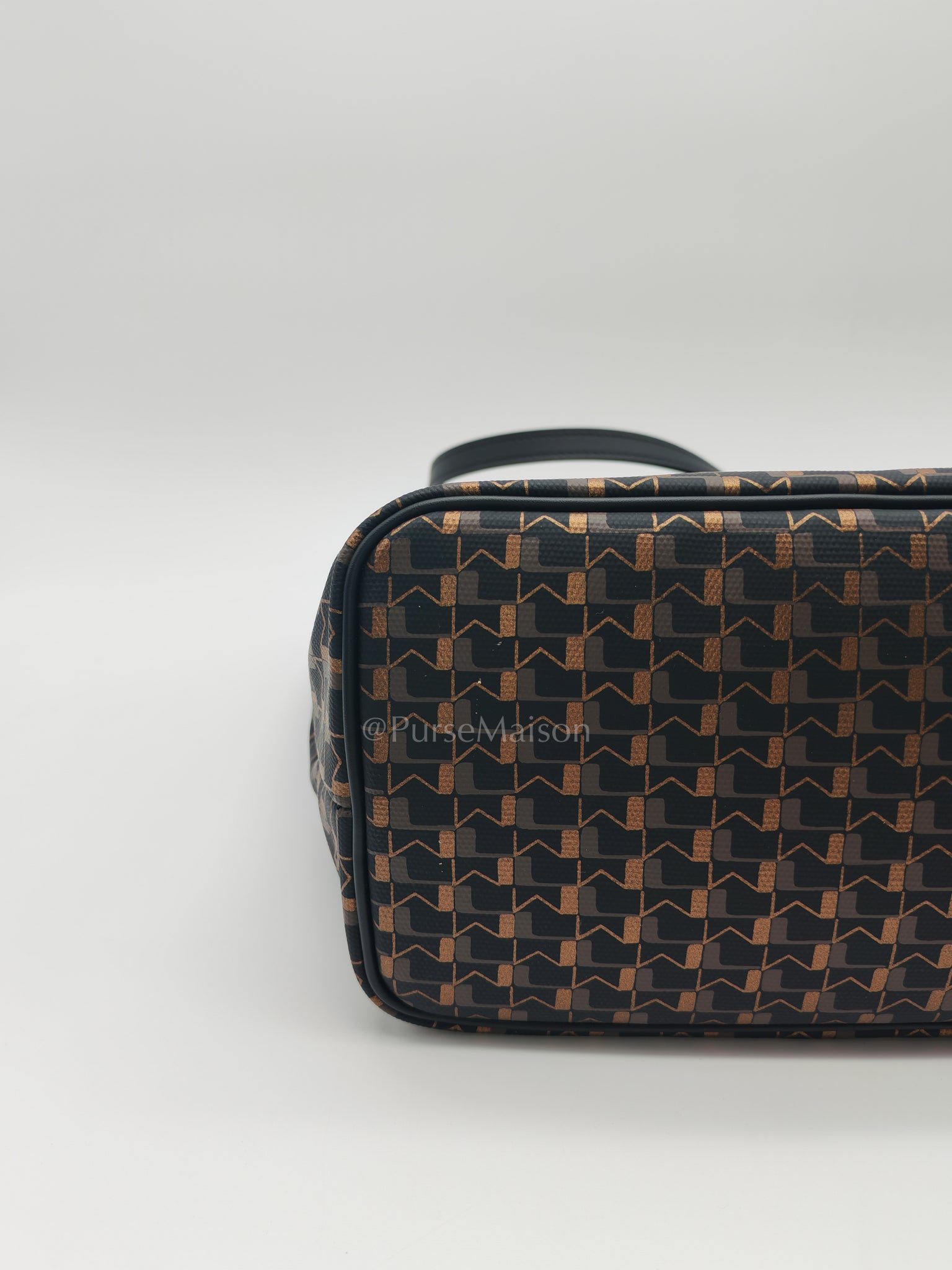 Oh! Ruban Canvas Tote Bag Black | Purse Maison Luxury Bags Shop