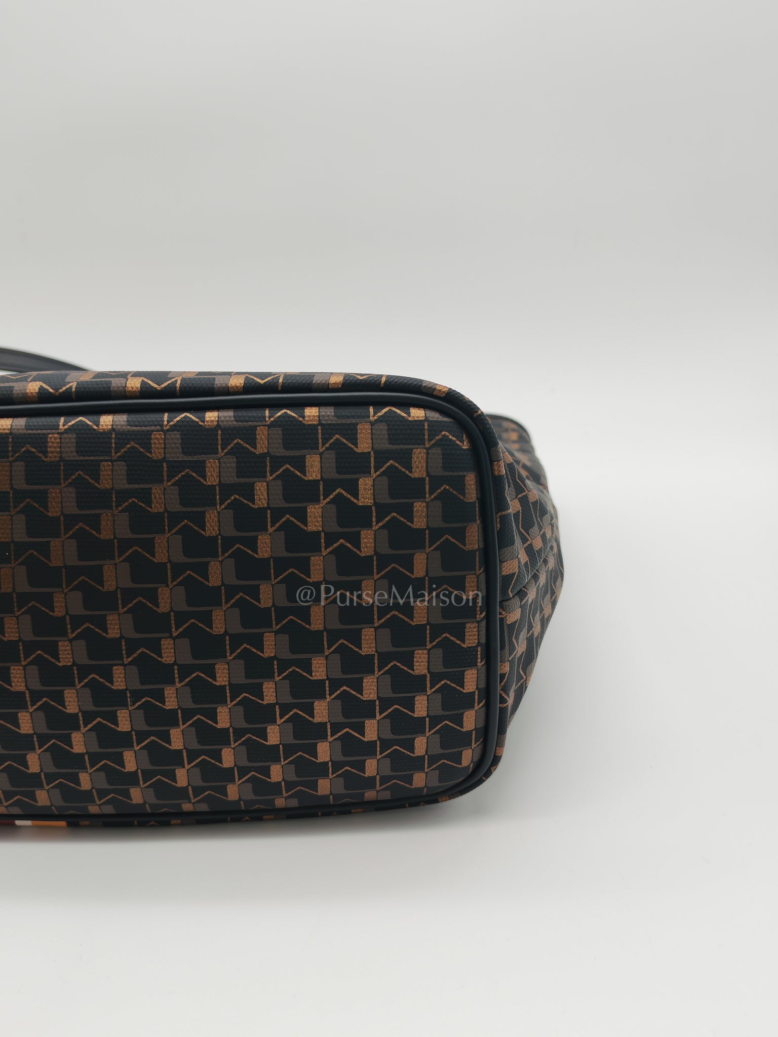 Oh! Ruban Canvas Tote Bag Black | Purse Maison Luxury Bags Shop