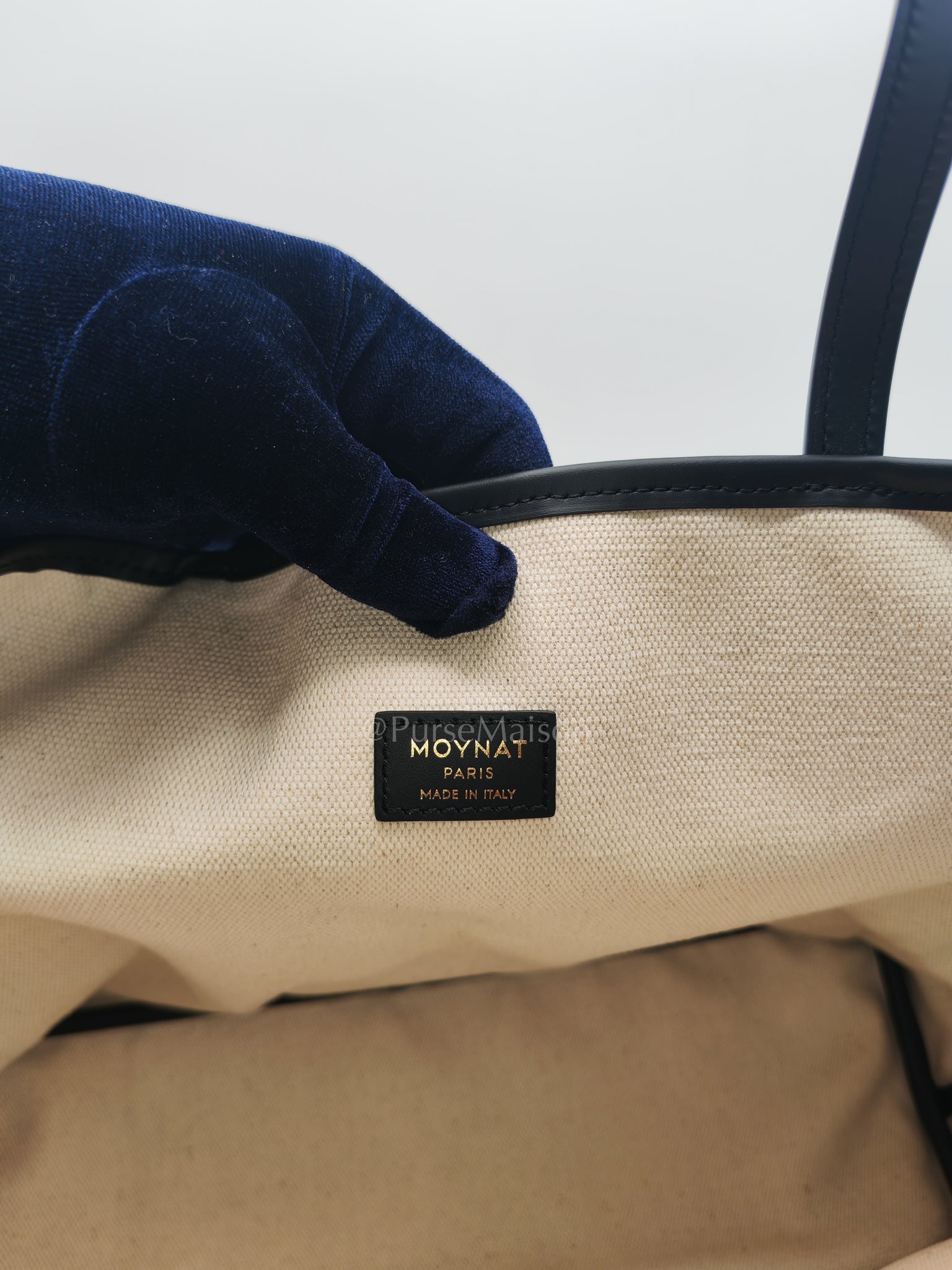 Oh! Ruban Canvas Tote Bag Black | Purse Maison Luxury Bags Shop
