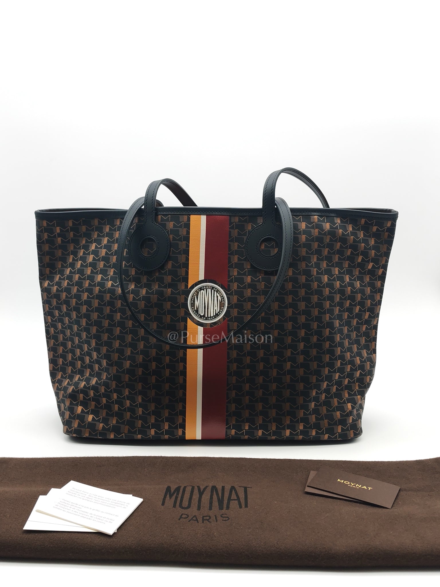 Oh! Ruban Canvas Tote Bag Black | Purse Maison Luxury Bags Shop