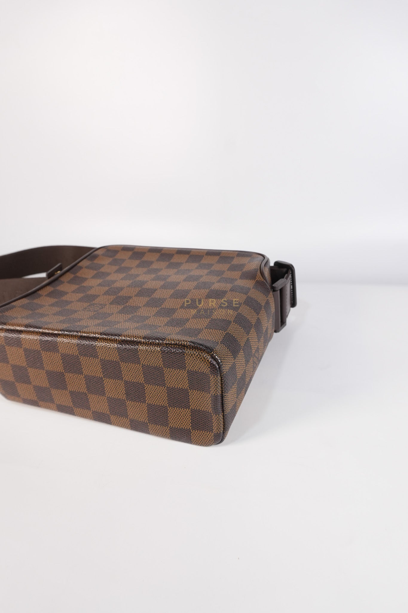 Olav PM Messenger Bag Damier Ebene Canvas | Purse Maison Luxury Bags Shop