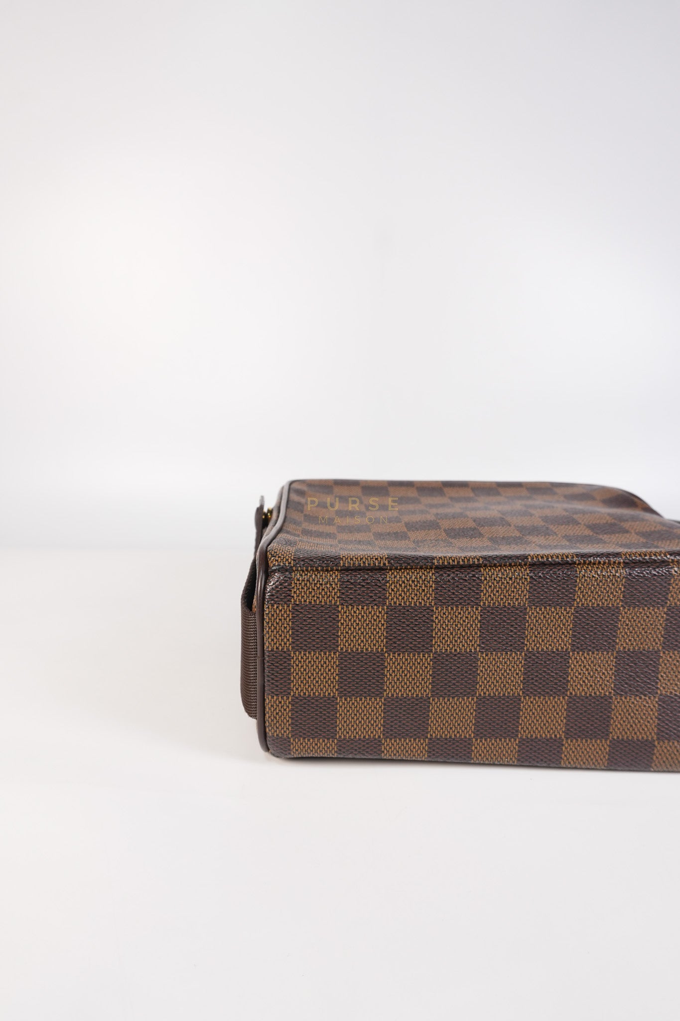 Olav PM Messenger Bag Damier Ebene Canvas | Purse Maison Luxury Bags Shop