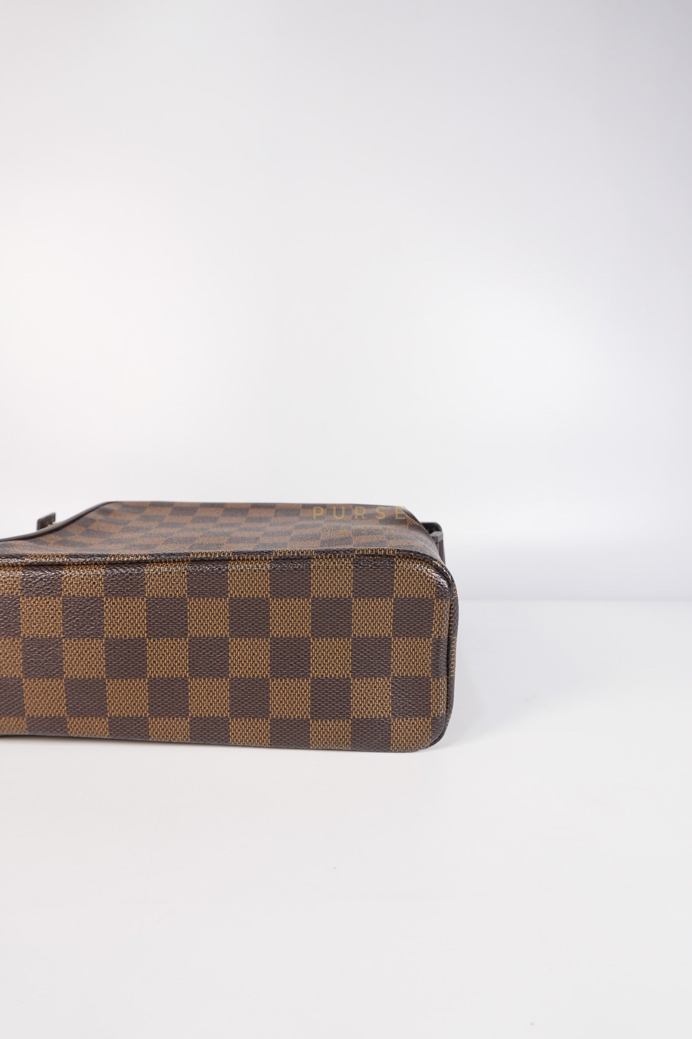 Olav PM Messenger Bag Damier Ebene Canvas | Purse Maison Luxury Bags Shop