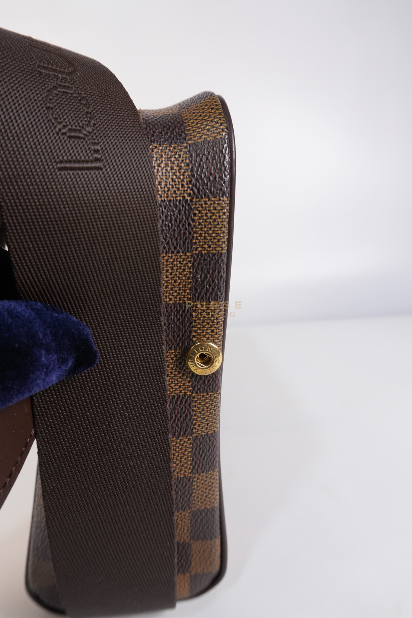 Olav PM Messenger Bag Damier Ebene Canvas | Purse Maison Luxury Bags Shop