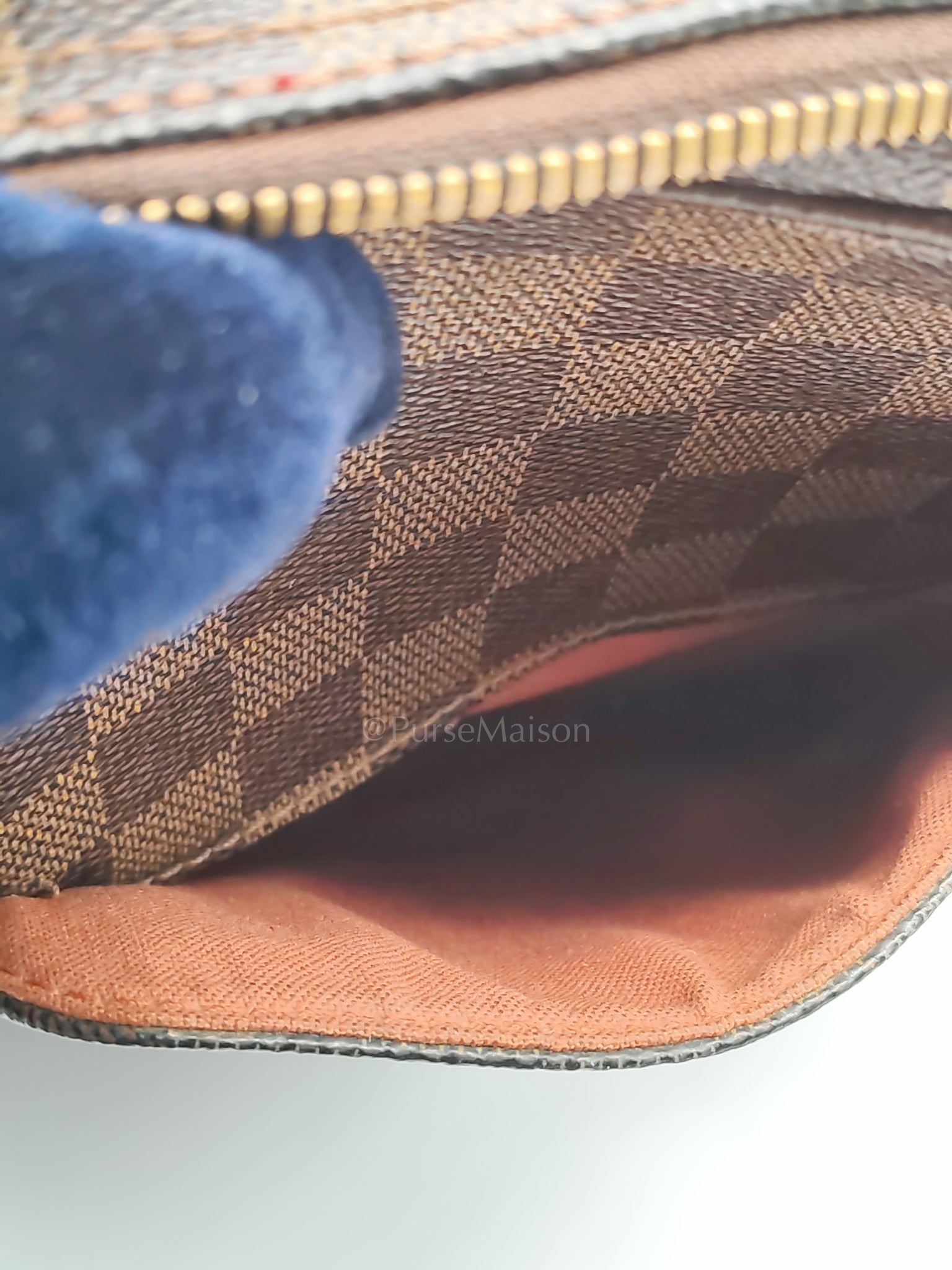 Olav Vintage Messenger Bag in Damier Ebene Canvas (Date Code: MI0024) | Purse Maison Luxury Bags Shop