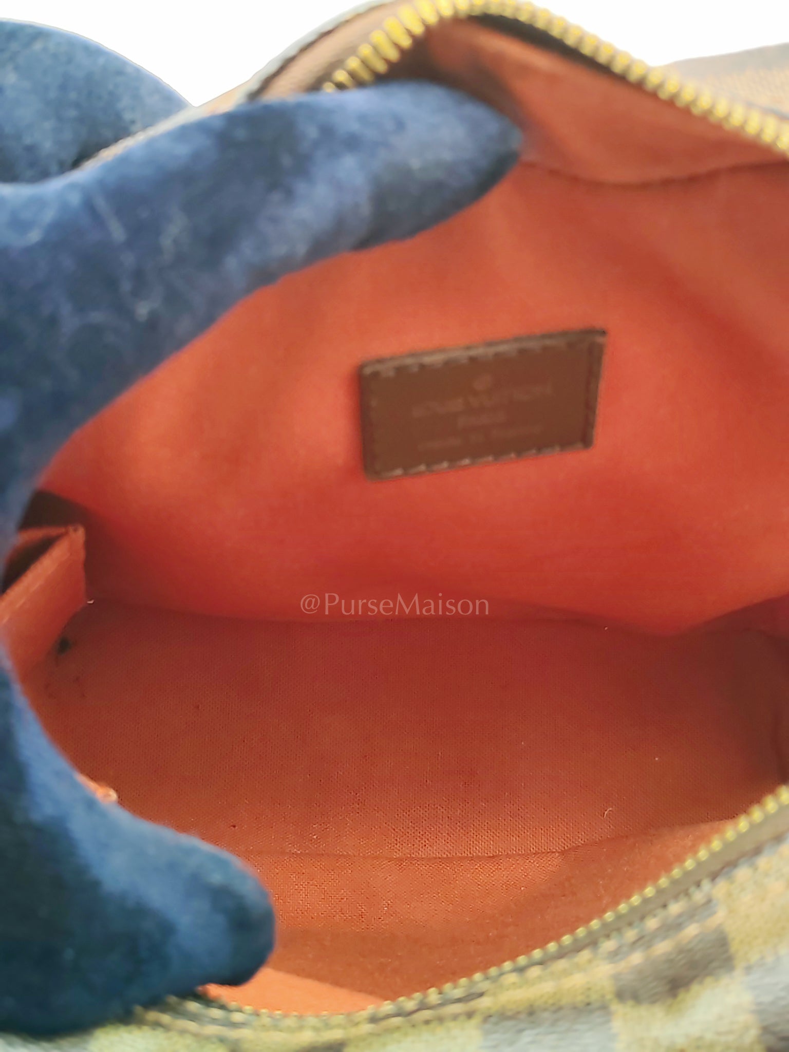 Olav Vintage Messenger Bag in Damier Ebene Canvas (Date Code: MI0024) | Purse Maison Luxury Bags Shop