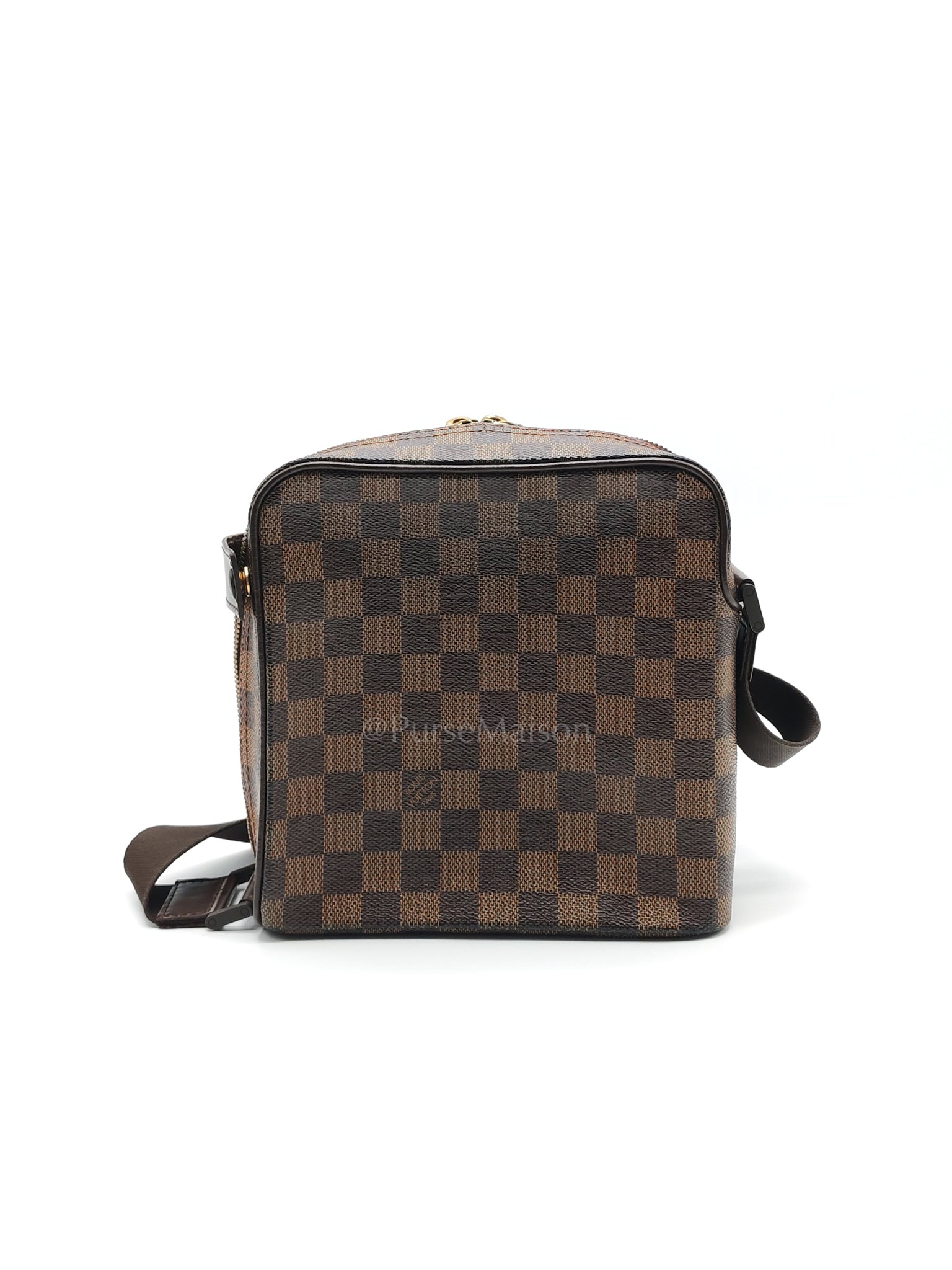 Olav Vintage Messenger Bag in Damier Ebene Canvas (Date Code: MI0024) | Purse Maison Luxury Bags Shop