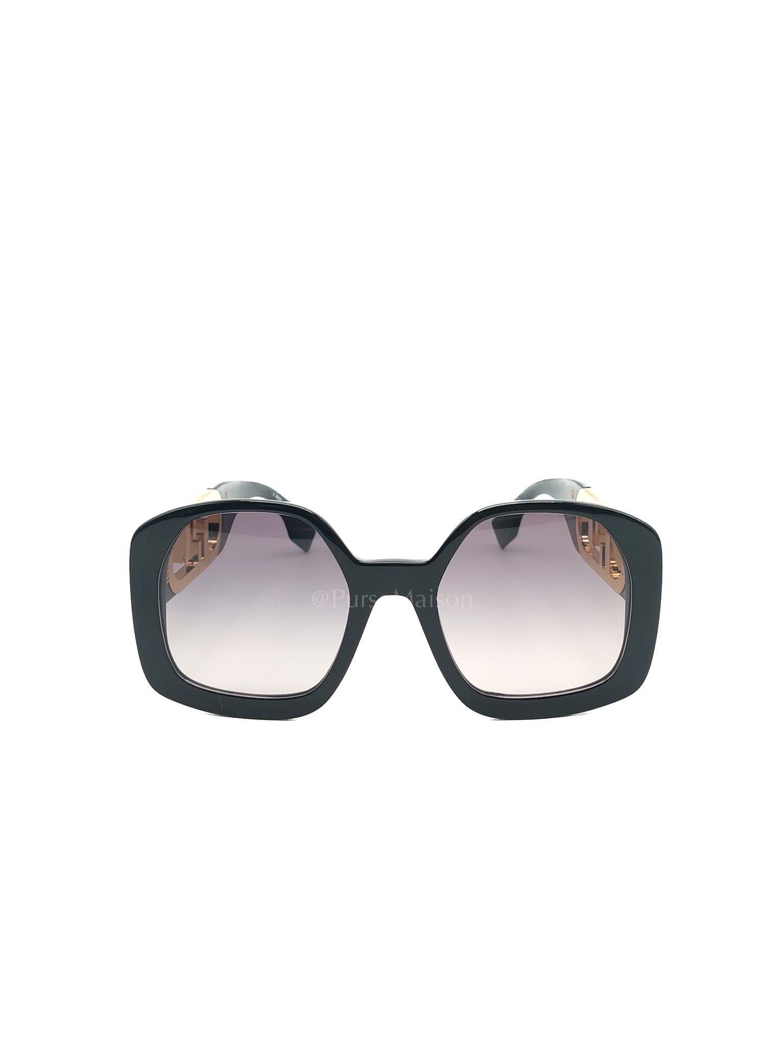 O'Lock FE40048F Sunglasses in Shiny Black/Gold Acetate | Purse Maison Luxury Bags Shop