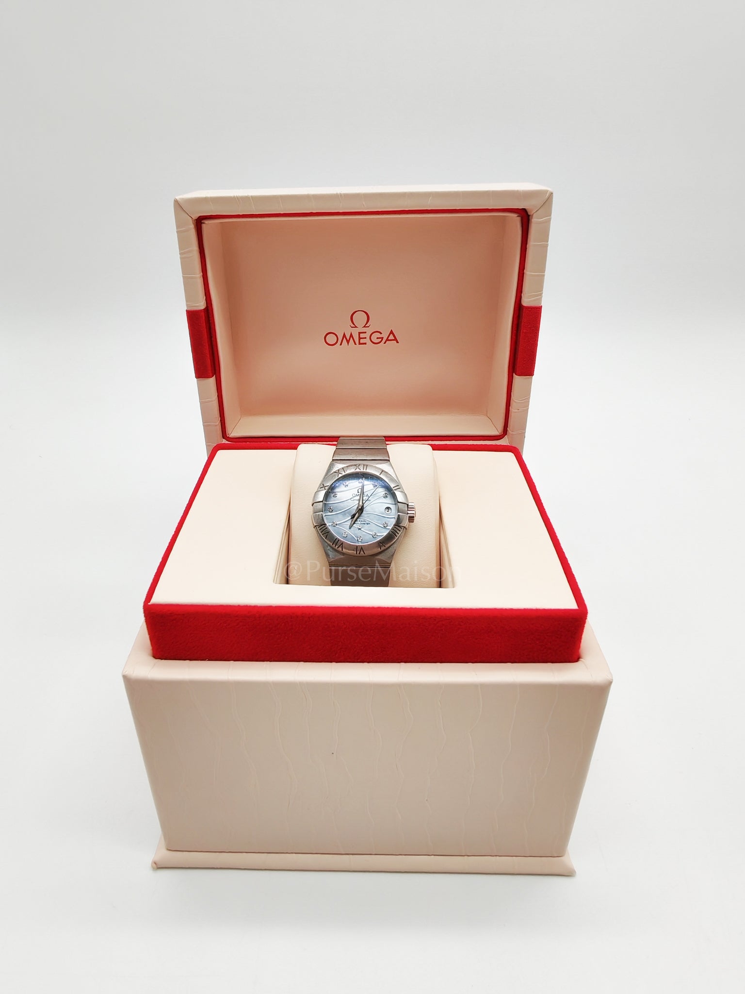 Omega Constellations 27mm Steel on Steel Ladies Watch (Reference Number: 12310272057001) | Purse Maison Luxury Bags Shop