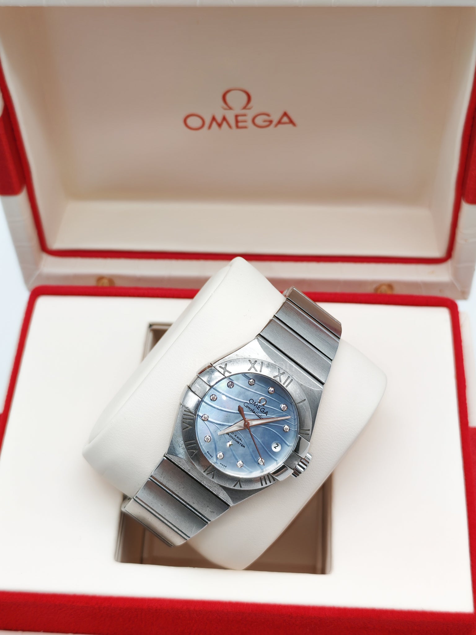 Omega Constellations 27mm Steel on Steel Ladies Watch (Reference Number: 12310272057001) | Purse Maison Luxury Bags Shop