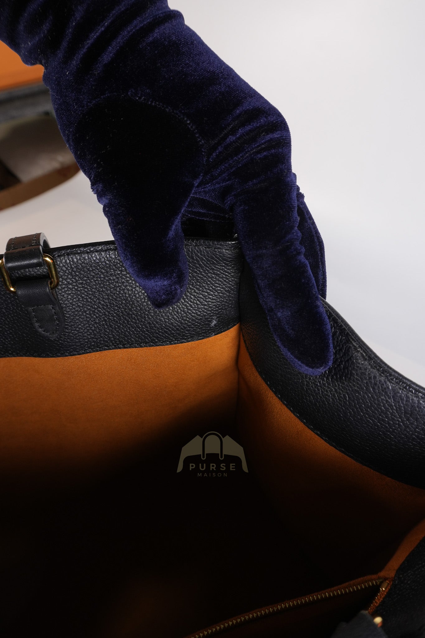 On The Go MM in Black Empreinte Leather & Gold Hardware Microchip | Purse Maison Luxury Bags Shop