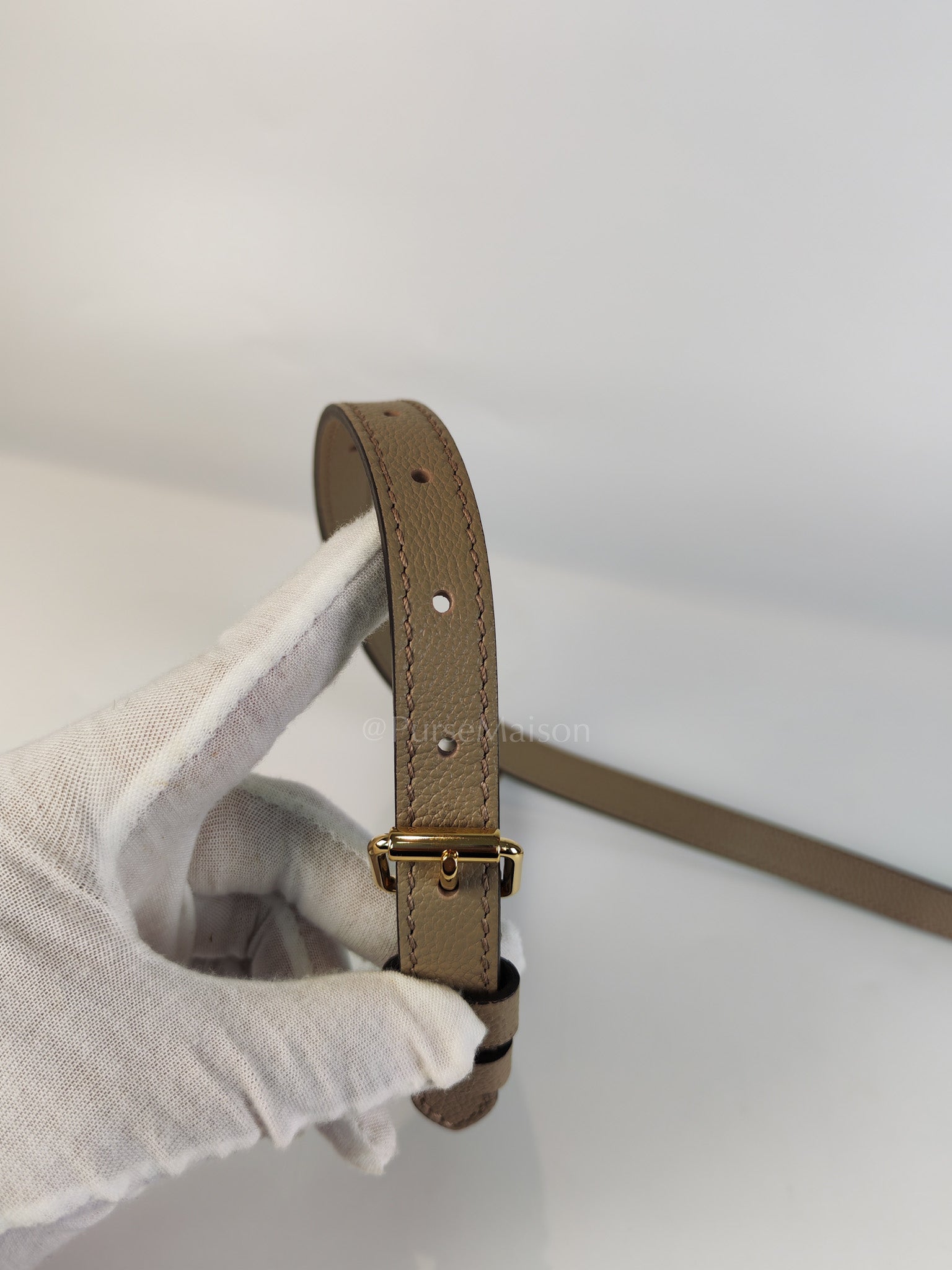 On The Go PM (OTG) in Tourterelle Creme in Monogram Empreinte Leather (Microchip) | Purse Maison Luxury Bags Shop