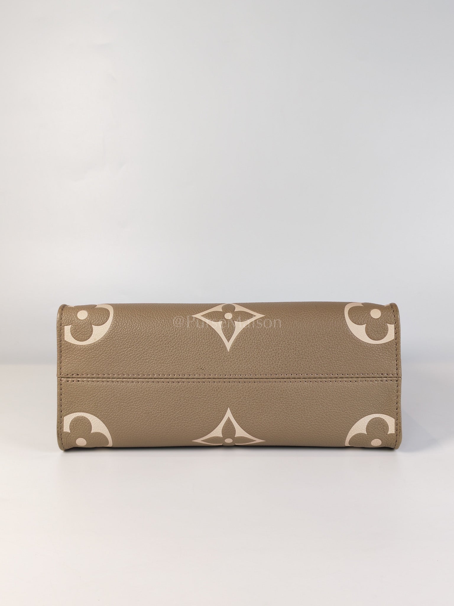 On The Go PM (OTG) in Tourterelle Creme in Monogram Empreinte Leather (Microchip) | Purse Maison Luxury Bags Shop