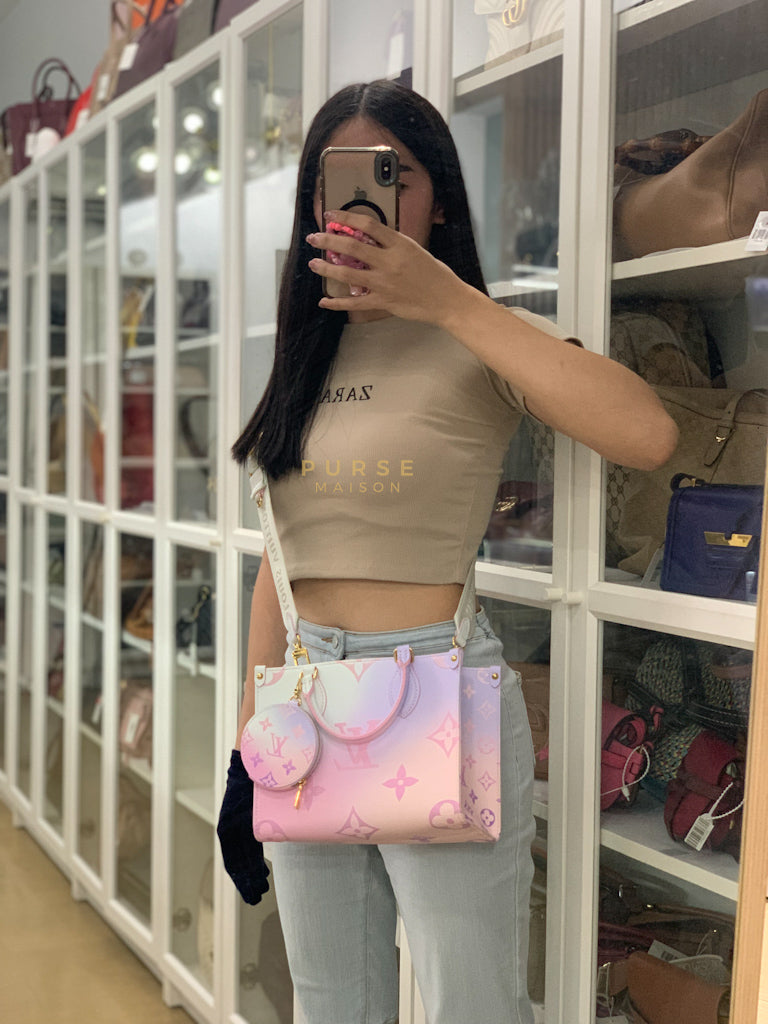 On The Go PM Spring in The City Canvas (Microchip) | Purse Maison Luxury Bags Shop