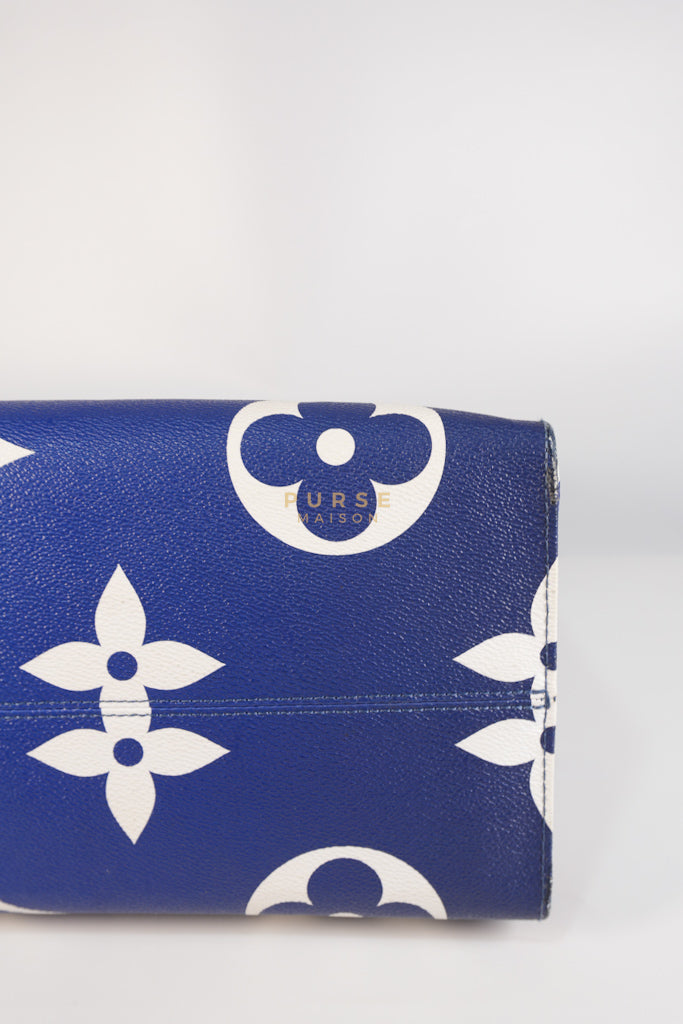 OnTheGo GM Tote Bag Limited Edition in Blue Escale Monogram Giant & Silver Hardware (Date Code: FL026) | Purse Maison Luxury Bags Shop