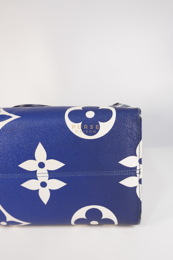 OnTheGo GM Tote Bag Limited Edition in Blue Escale Monogram Giant & Silver Hardware (Date Code: FL026) | Purse Maison Luxury Bags Shop