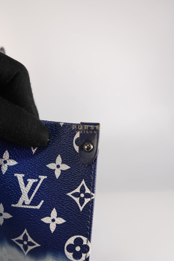 OnTheGo GM Tote Bag Limited Edition in Blue Escale Monogram Giant & Silver Hardware (Date Code: FL026) | Purse Maison Luxury Bags Shop