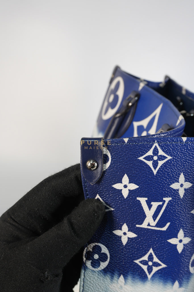 OnTheGo GM Tote Bag Limited Edition in Blue Escale Monogram Giant & Silver Hardware (Date Code: FL026) | Purse Maison Luxury Bags Shop