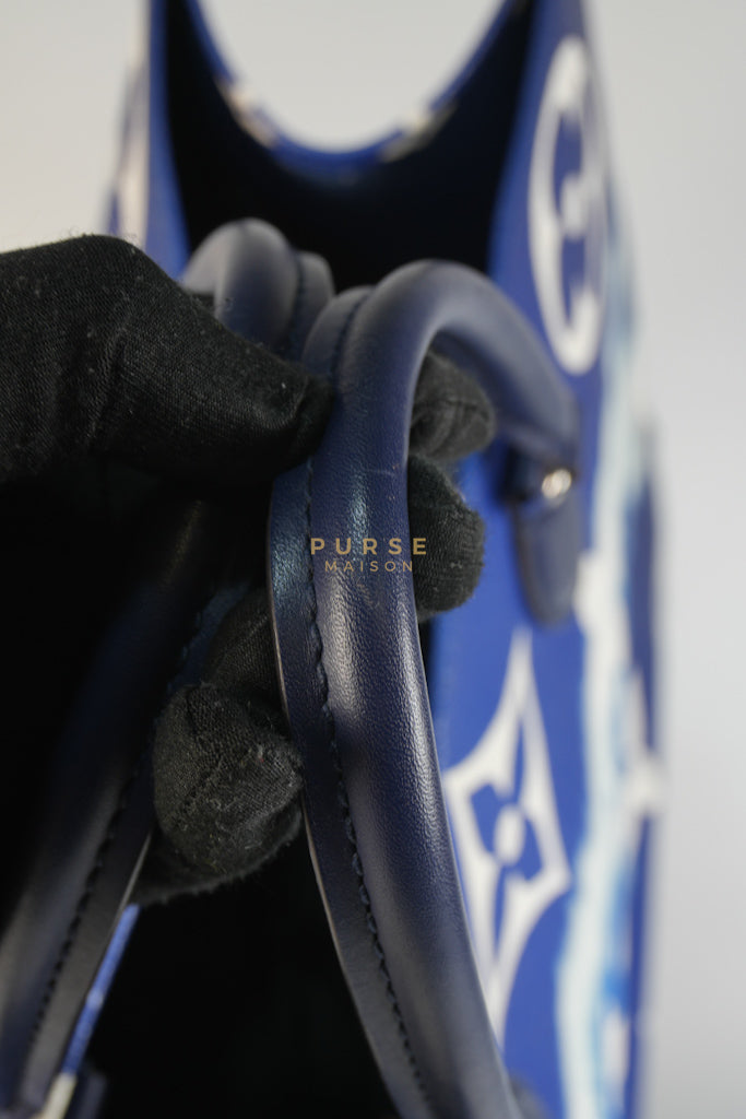 OnTheGo GM Tote Bag Limited Edition in Blue Escale Monogram Giant & Silver Hardware (Date Code: FL026) | Purse Maison Luxury Bags Shop