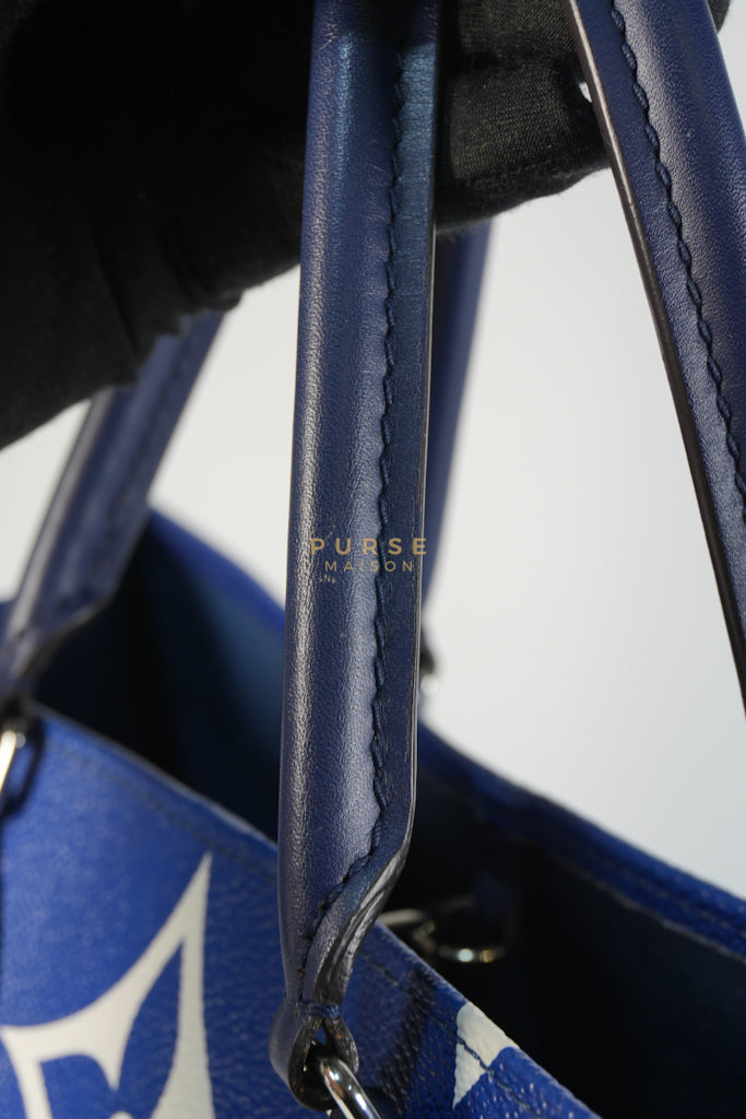 OnTheGo GM Tote Bag Limited Edition in Blue Escale Monogram Giant & Silver Hardware (Date Code: FL026) | Purse Maison Luxury Bags Shop