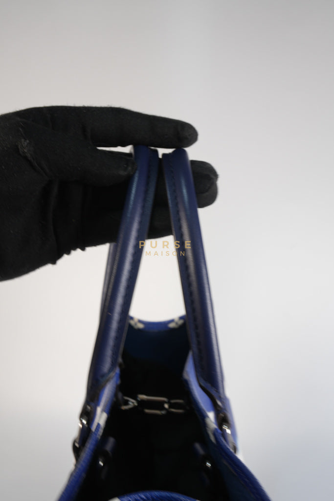 OnTheGo GM Tote Bag Limited Edition in Blue Escale Monogram Giant & Silver Hardware (Date Code: FL026) | Purse Maison Luxury Bags Shop