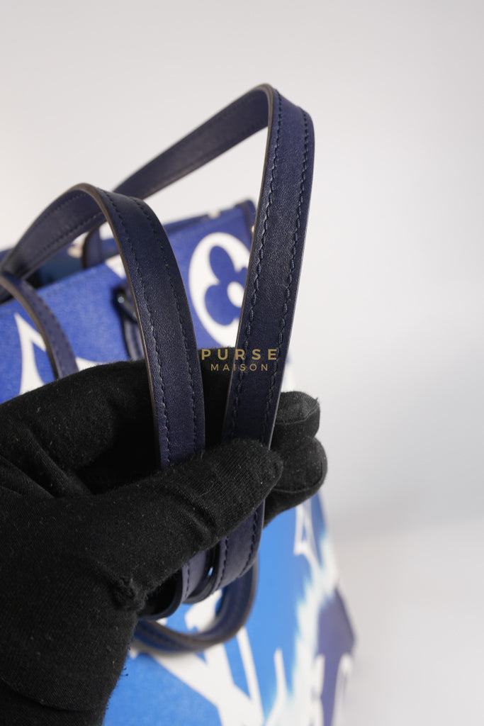 OnTheGo GM Tote Bag Limited Edition in Blue Escale Monogram Giant & Silver Hardware (Date Code: FL026) | Purse Maison Luxury Bags Shop