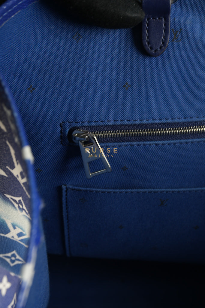 OnTheGo GM Tote Bag Limited Edition in Blue Escale Monogram Giant & Silver Hardware (Date Code: FL026) | Purse Maison Luxury Bags Shop