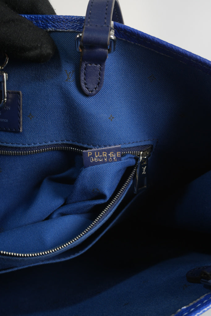 OnTheGo GM Tote Bag Limited Edition in Blue Escale Monogram Giant & Silver Hardware (Date Code: FL026) | Purse Maison Luxury Bags Shop