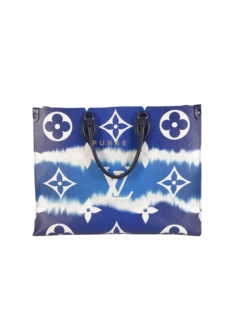 OnTheGo GM Tote Bag Limited Edition in Blue Escale Monogram Giant & Silver Hardware (Date Code: FL026) | Purse Maison Luxury Bags Shop
