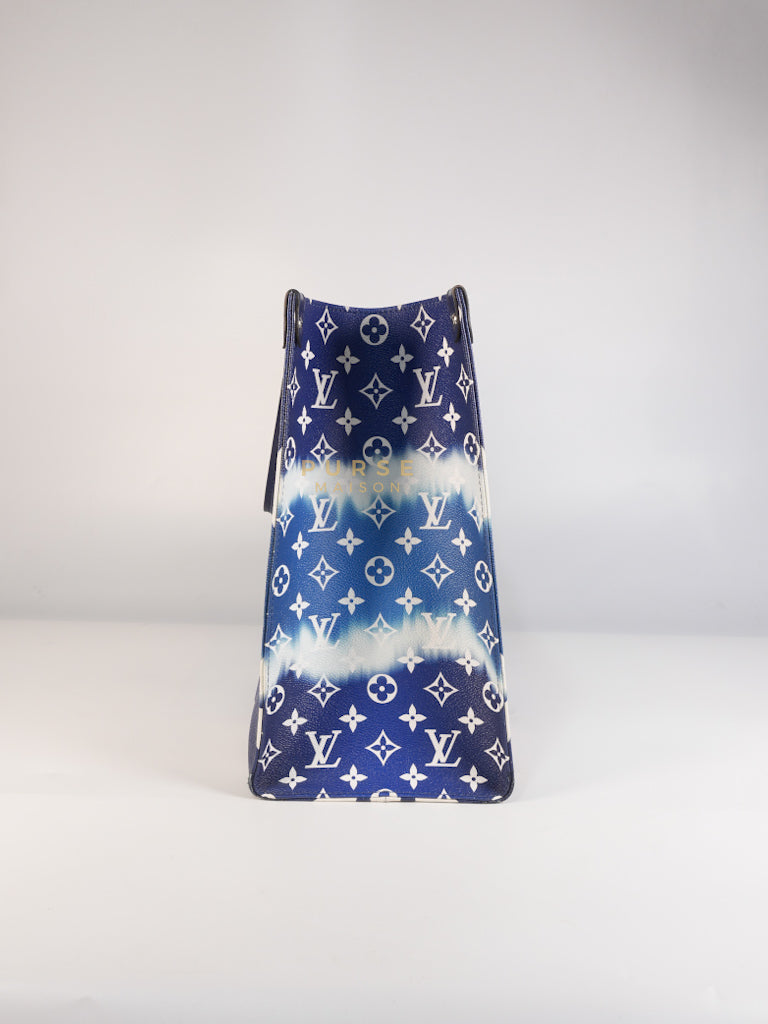 OnTheGo GM Tote Bag Limited Edition in Blue Escale Monogram Giant & Silver Hardware (Date Code: FL026) | Purse Maison Luxury Bags Shop