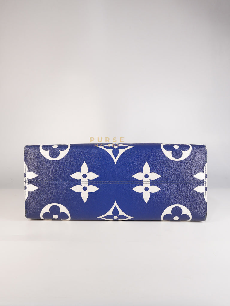 OnTheGo GM Tote Bag Limited Edition in Blue Escale Monogram Giant & Silver Hardware (Date Code: FL026) | Purse Maison Luxury Bags Shop