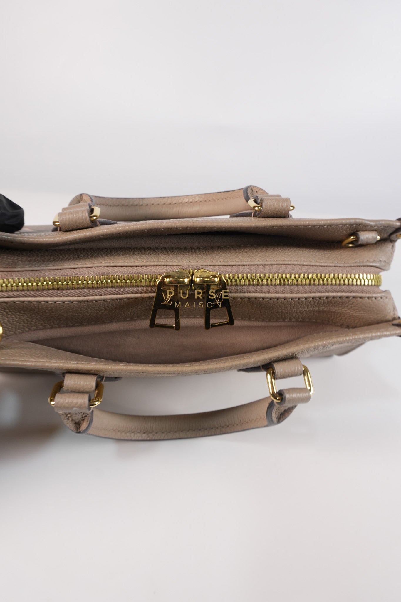 OnTheGo (OTG) East West Bi-color Empriente Leather (Microchip) | Purse Maison Luxury Bags Shop