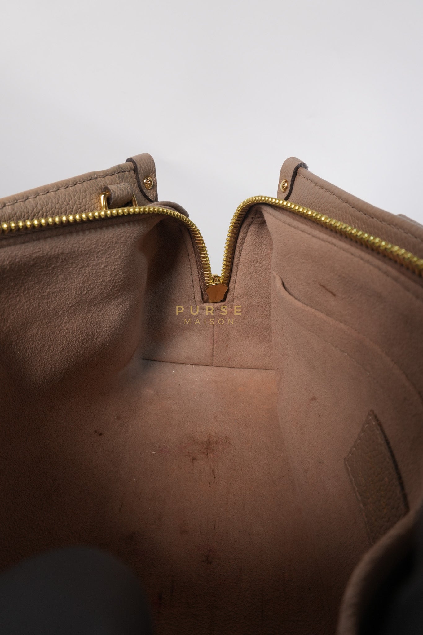 OnTheGo (OTG) East West Bi-color Empriente Leather (Microchip) | Purse Maison Luxury Bags Shop