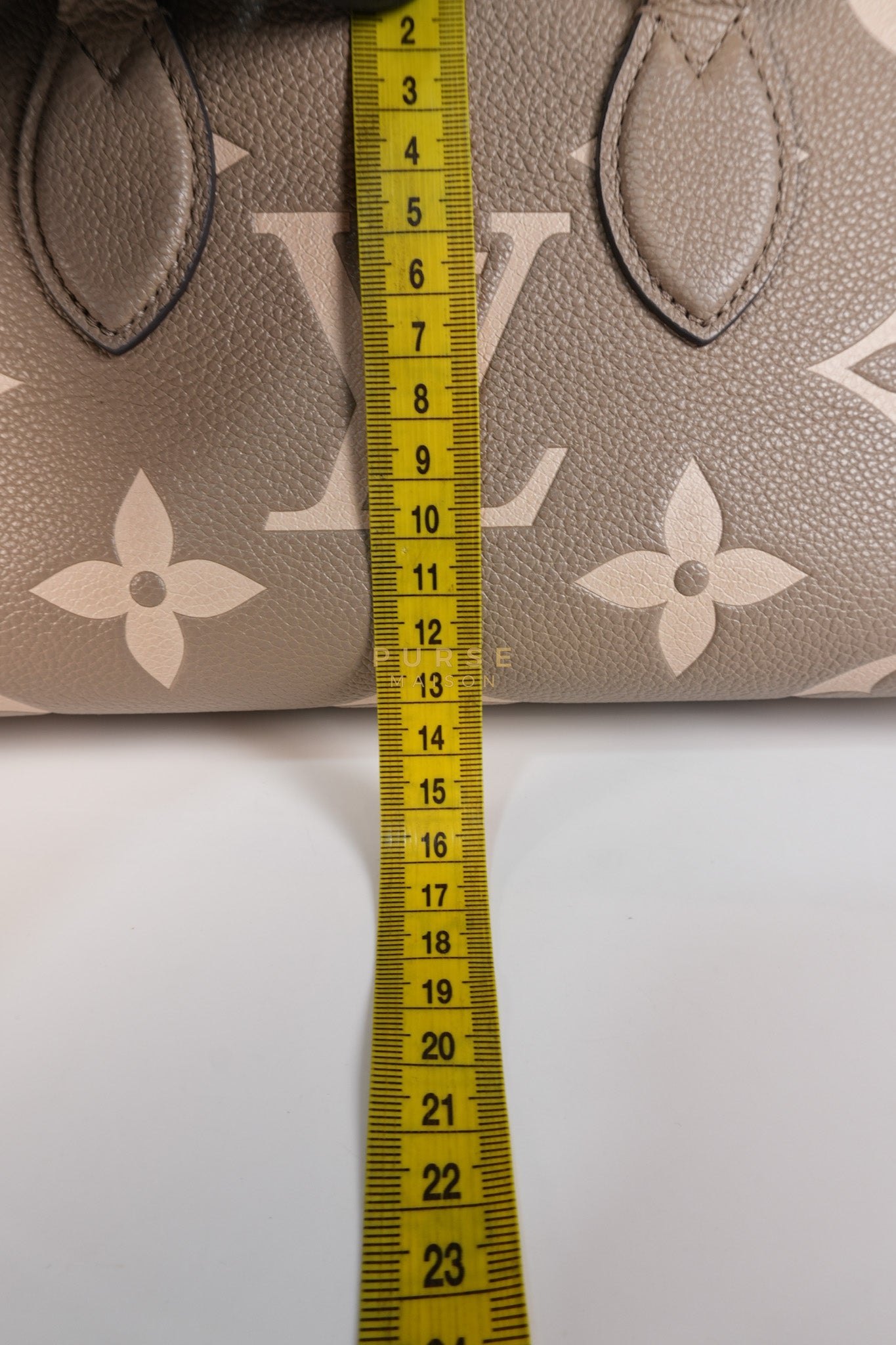 OnTheGo (OTG) East West Bi-color Empriente Leather (Microchip) | Purse Maison Luxury Bags Shop