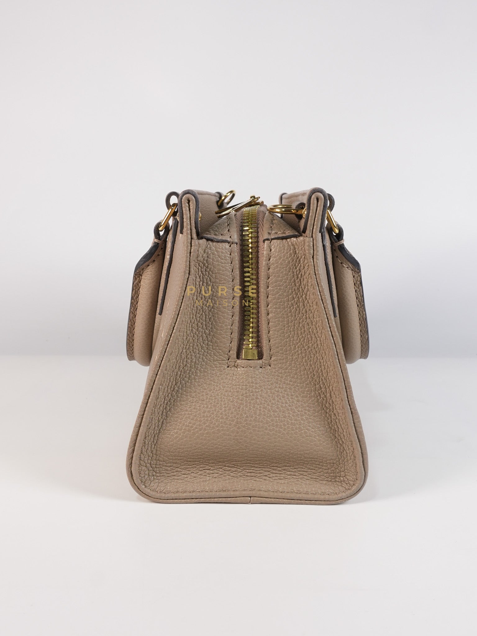 OnTheGo (OTG) East West Bi-color Empriente Leather (Microchip) | Purse Maison Luxury Bags Shop