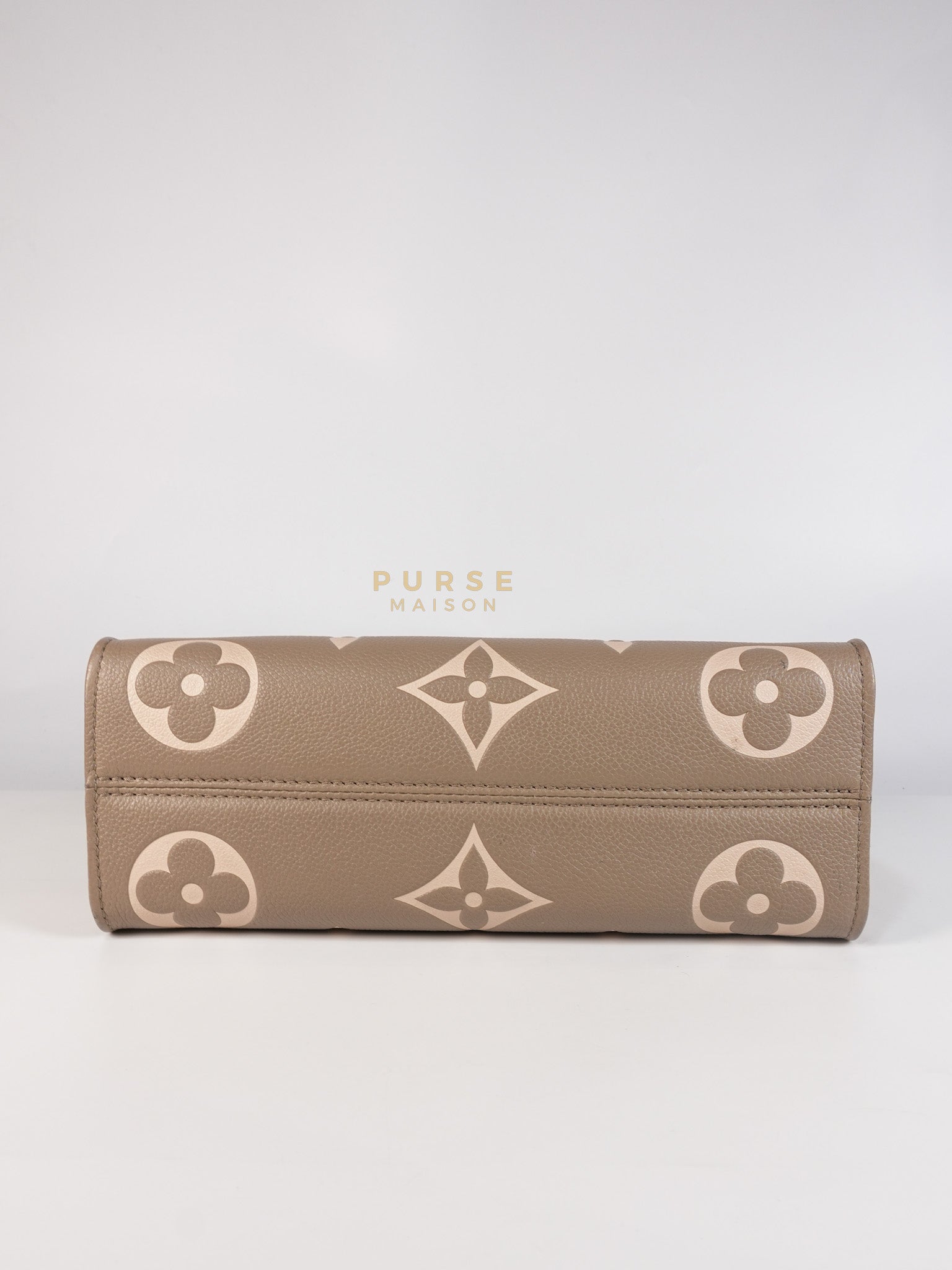 OnTheGo (OTG) East West Bi-color Empriente Leather (Microchip) | Purse Maison Luxury Bags Shop